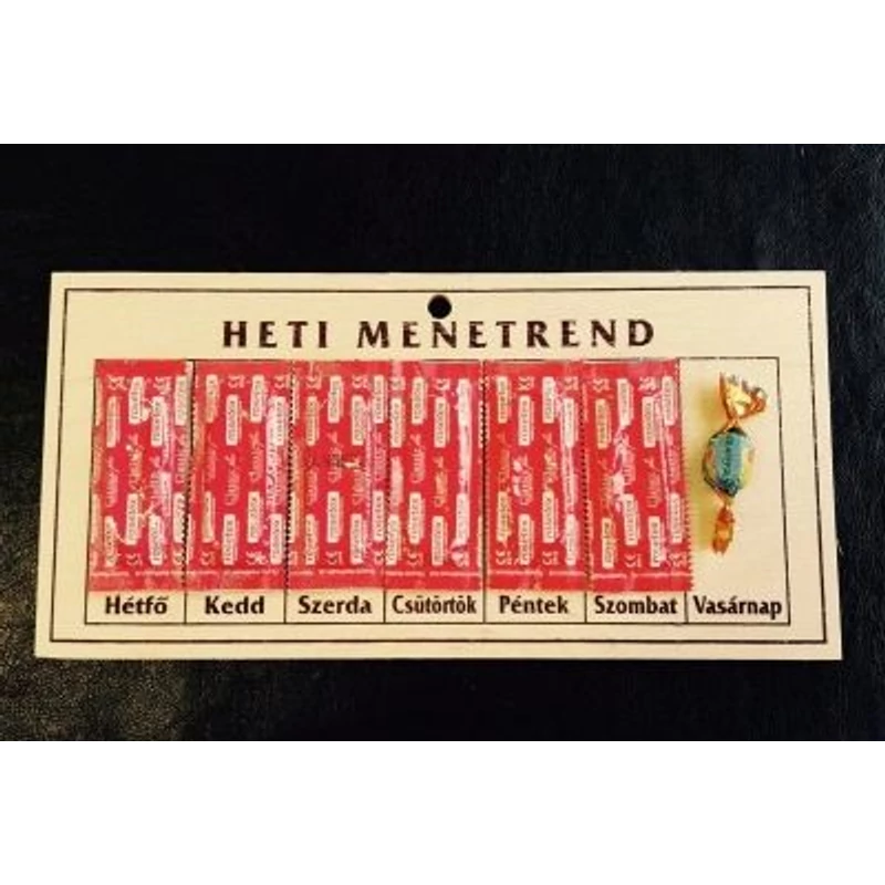 Heti menetrend - piros