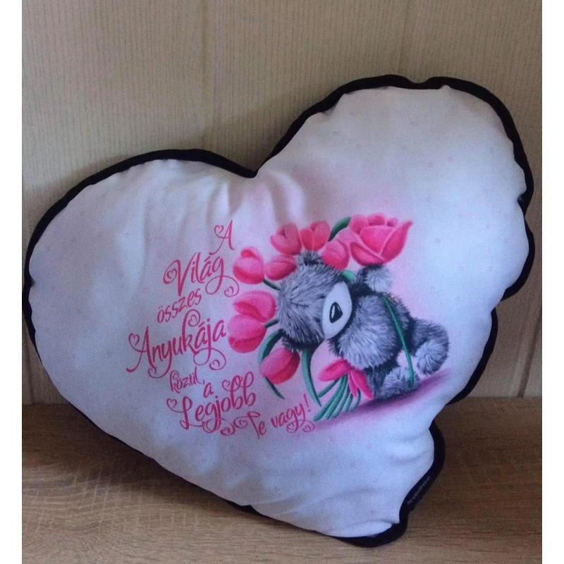 Kicsi szív párna - Tulipános anya