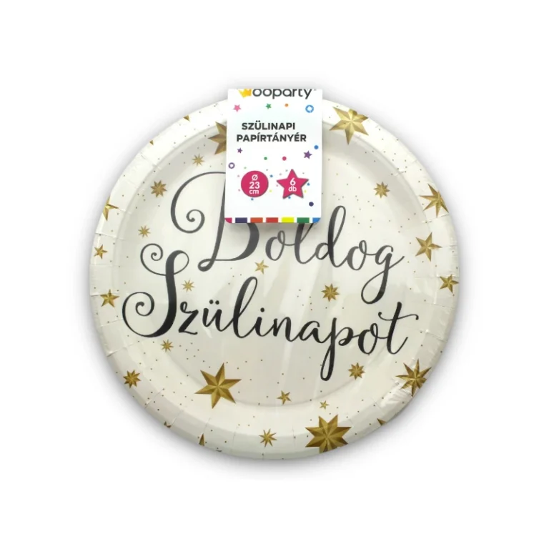 Papírtányér - Boldog szülinapot