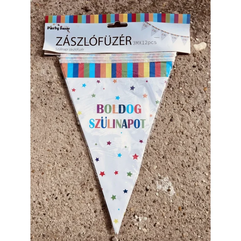 Zászlófüzér - Boldog születésnapot színes