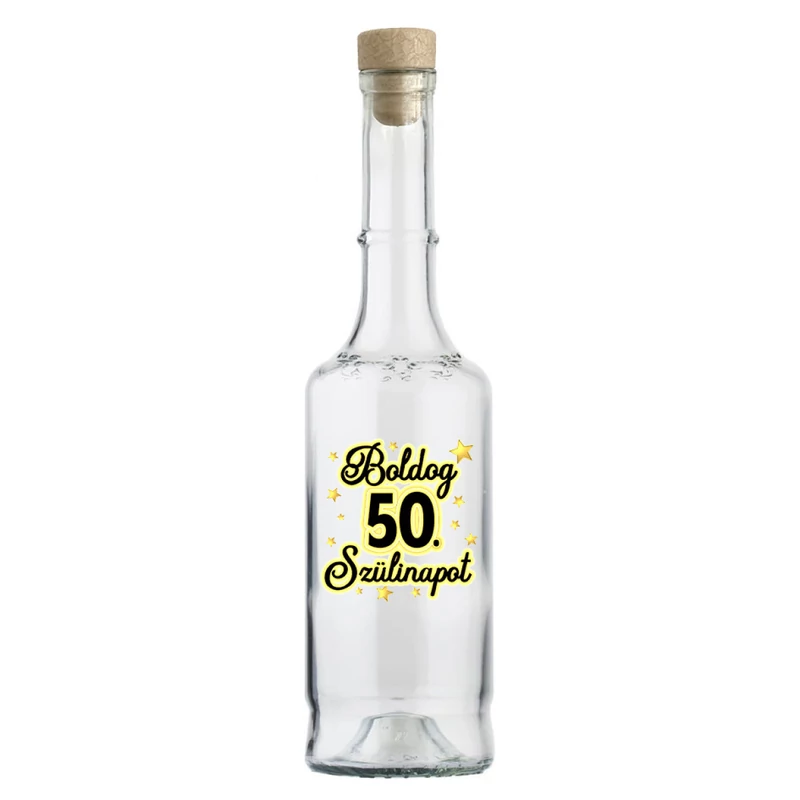 Pálinkás Üveg - Boldog 50. Szülinapot