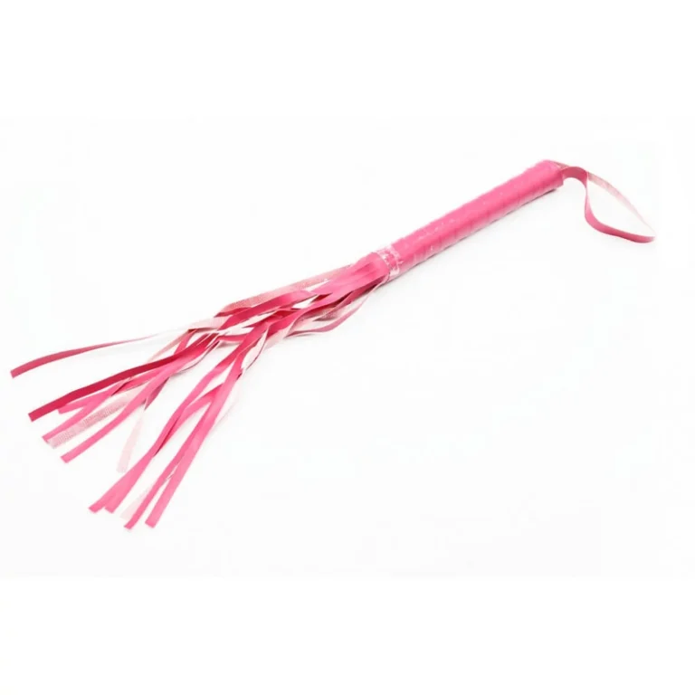 Műbőr ostor - PINK (42CM)