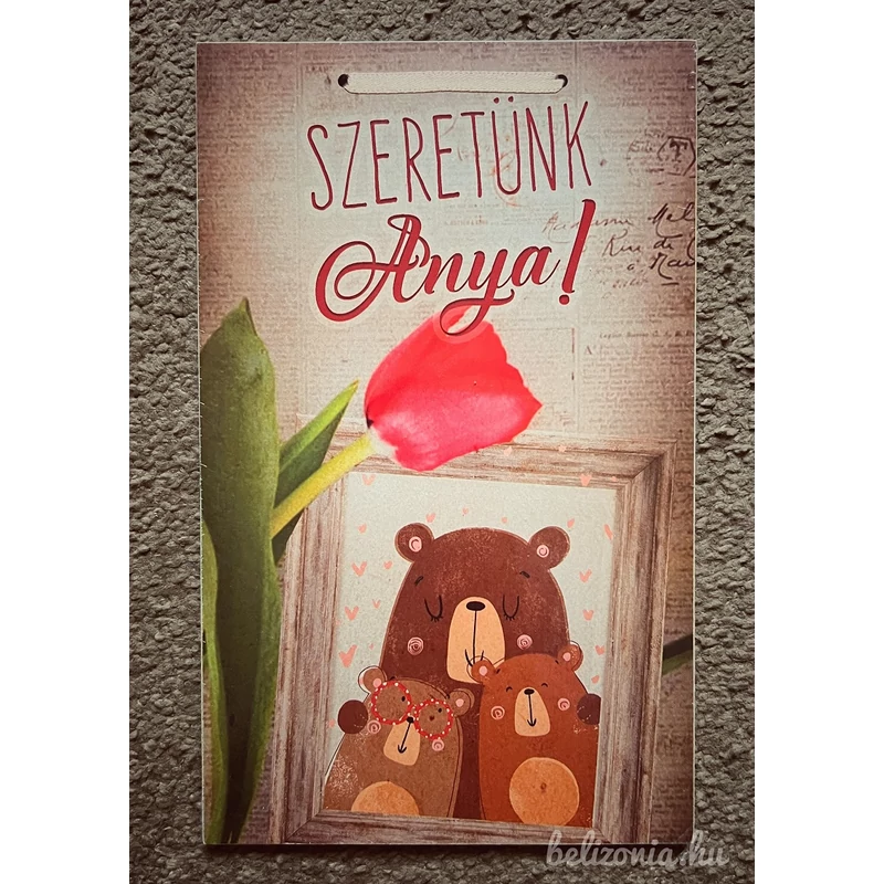 Dísztábla kicsi -Szeretünk Anya