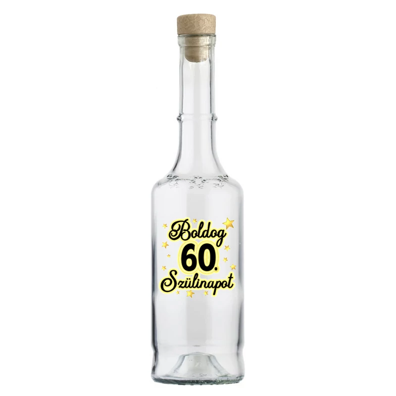 Pálinkás Üveg - Boldog 60. Szülinapot