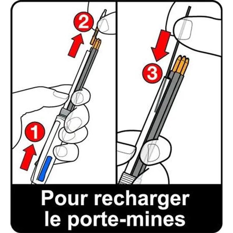 Golyóstoll, háromszínű, nyomósirónnal egyben, BIC "4 Colours" + grafitbél