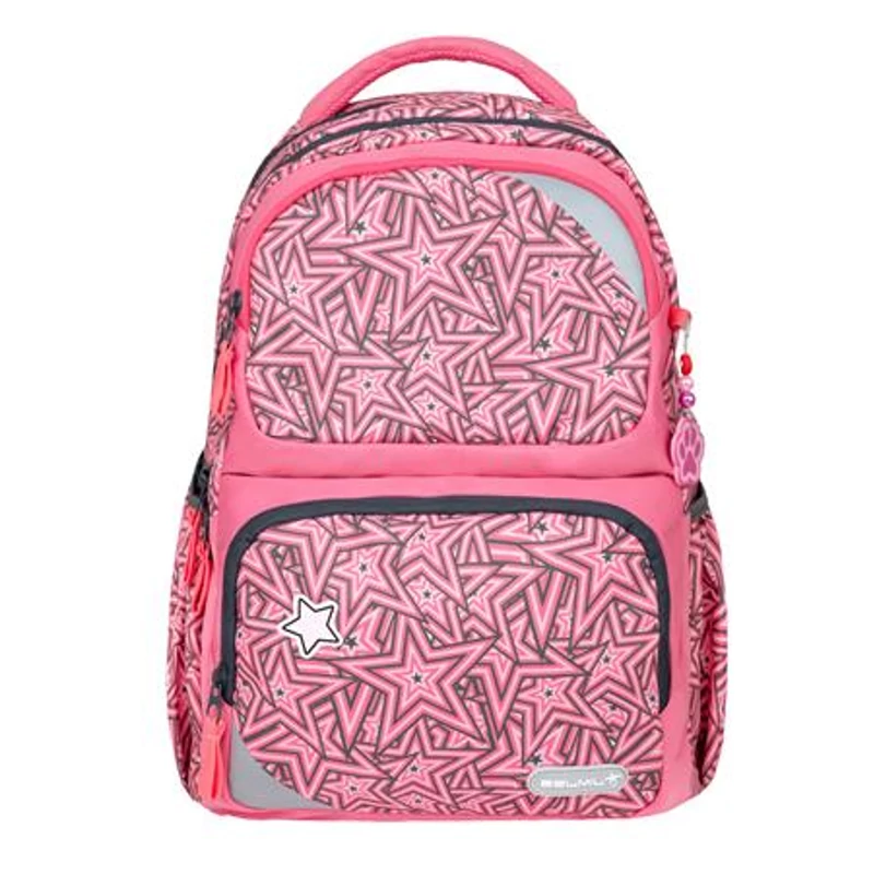 Iskolatáska, cipzáras, BELMIL "Maxi Pack Love Stars", csillagok
