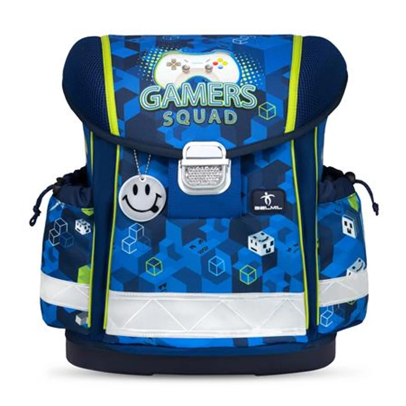 Iskolatáska, fémcsat, BELMIL "Classy Gamer Squad", gamer