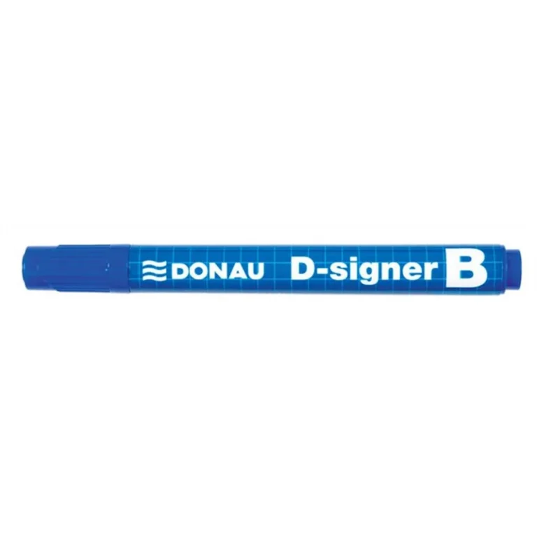 Táblamarker, 2-4 mm, kúpos, DONAU "D-signer B", kék