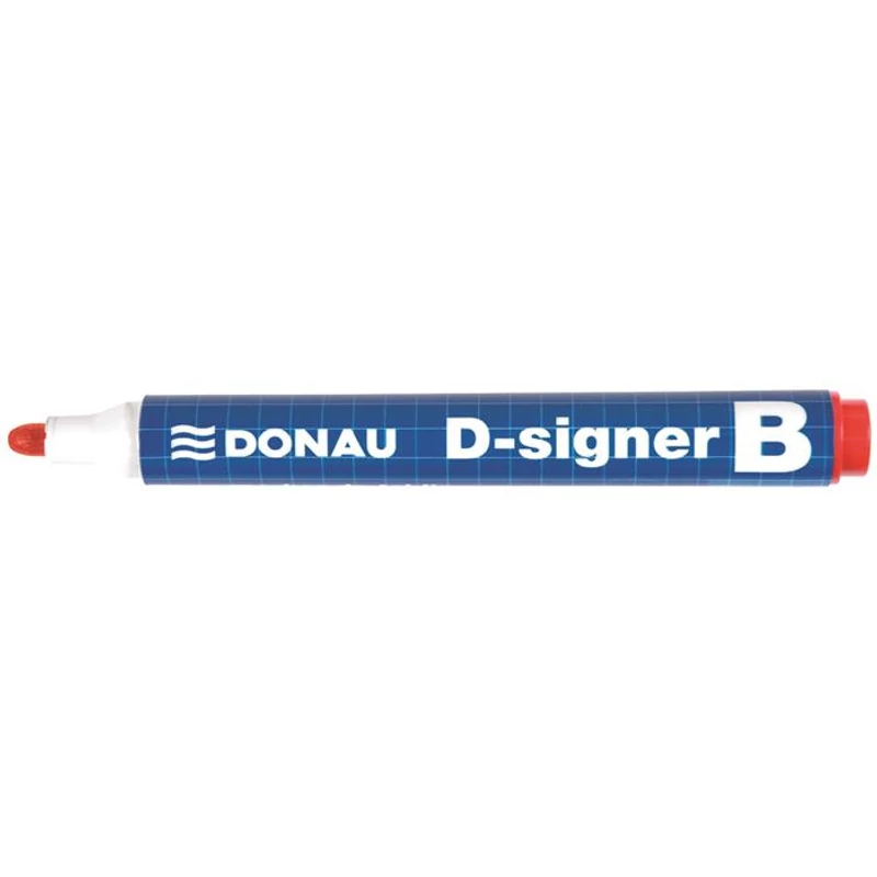 Táblamarker, 2-4 mm, kúpos, DONAU "D-signer B", piros,Táblamarker, 2-4 mm, kúpos, DONAU "D-signer B", piros