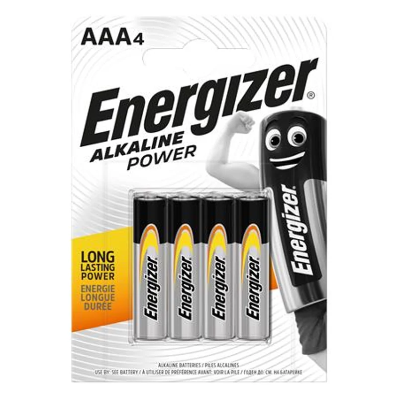 Elem, AAA mikro, 4 db, ENERGIZER „Alkaline Power”