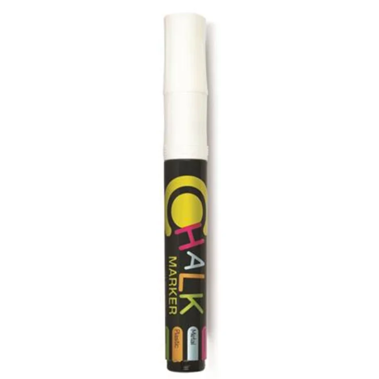 Krétamarker, 2,5 mm, 1 db / bliszter, FLEXOFFICE "Chalkmarker", fehér