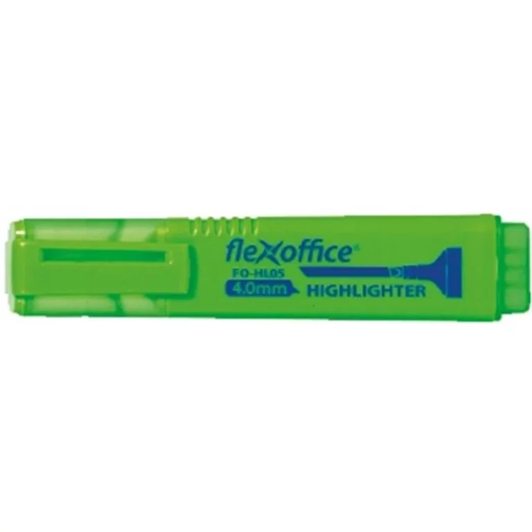 Szövegkiemelő, 1-4 mm, FLEXOFFICE "HL05", zöld