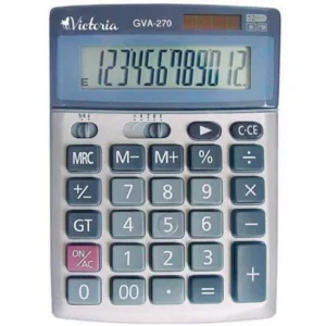 Számológép, asztali, 12 számjegy, VICTORIA OFFICE, „GVA-270”