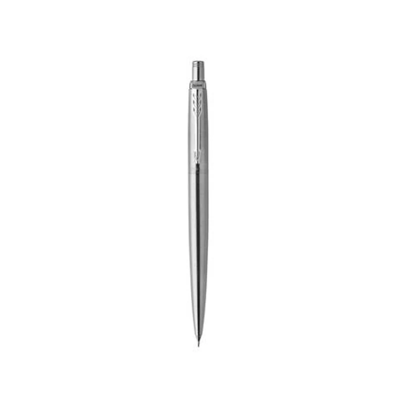 Nyomósirón, 0,5 mm, ezüst színű klip, PARKER "Royal Jotter", rozsdamentes acél