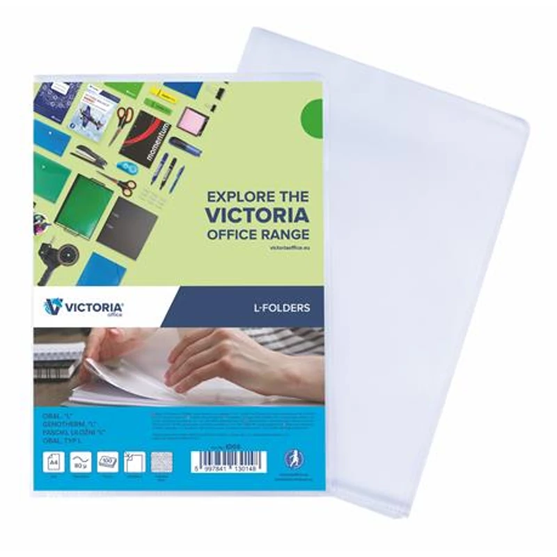 Genotherm, „L”, A4, 80 mikron, narancsos felület, VICTORIA OFFICE