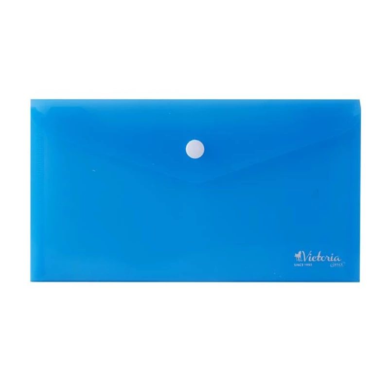 Irattartó tasak, DL, PP, patentos, VICTORIA OFFICE, kék