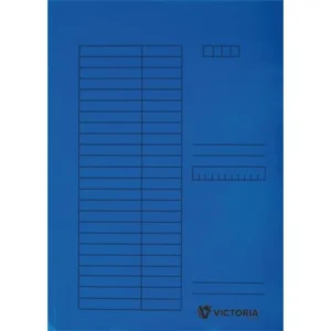 Pólyás dosszié, karton, A4, VICTORIA OFFICE, kék