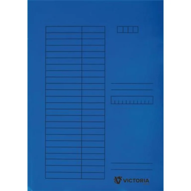 Pólyás dosszié, karton, A4, VICTORIA OFFICE, kék