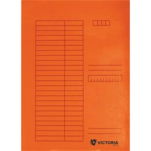 Pólyás dosszié, karton, A4, VICTORIA OFFICE, narancs