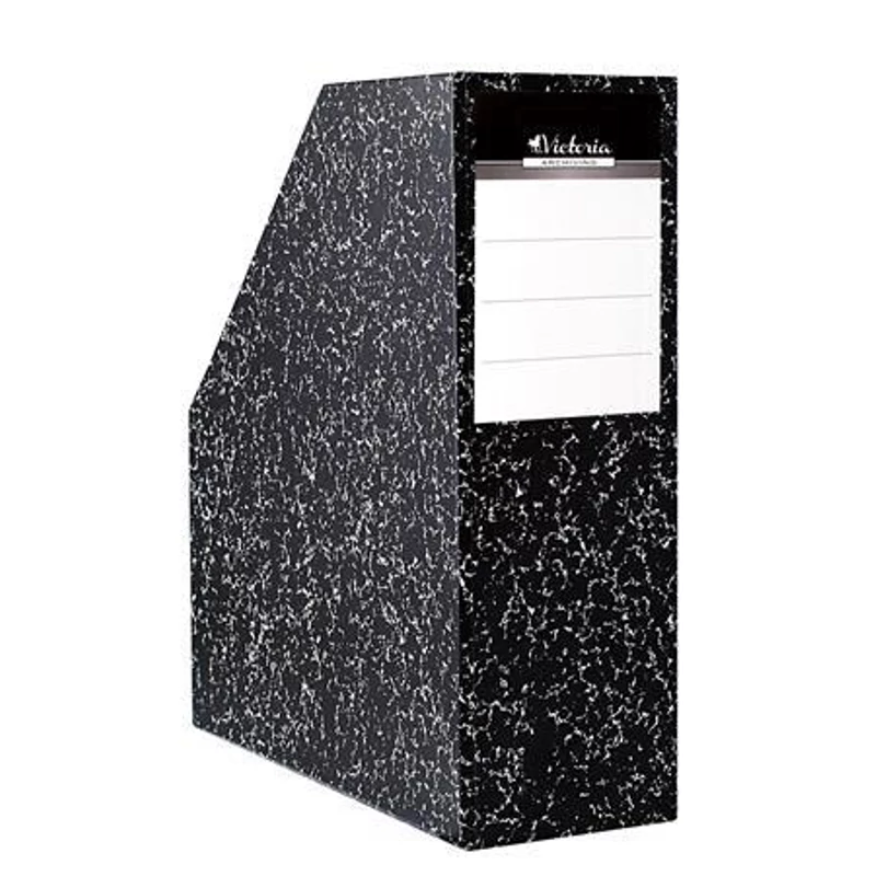 Iratpapucs, karton, 90 mm, VICTORIA OFFICE, „Márvány”