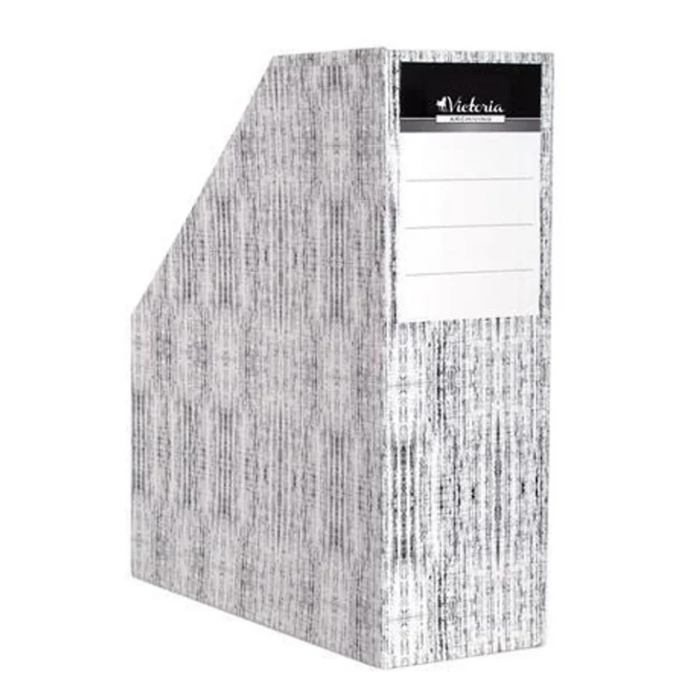 Iratpapucs, karton, 90 mm, VICTORIA OFFICE, „Textil”