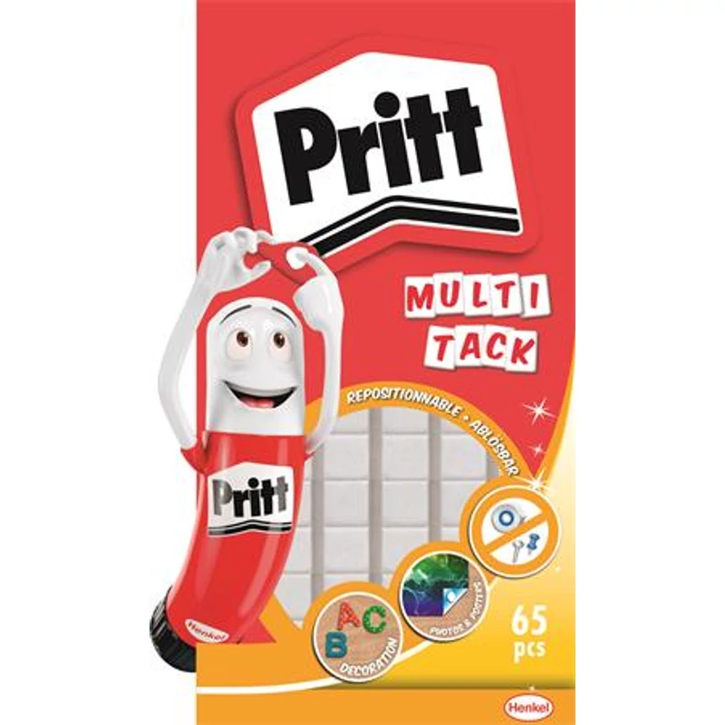 Gyurmaragasztó, 65 kocka / csomag, HENKEL „Pritt Multi Fix”