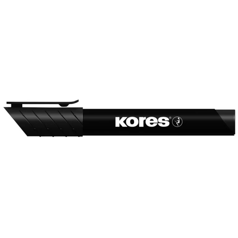 Alkoholos marker, 3-5 mm, kúpos, KORES "K-Marker XP1", fekete