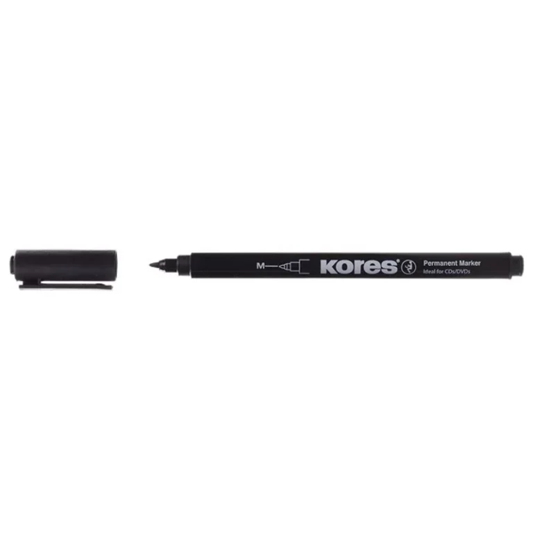 Alkoholos marker, CD / DVD, 1 mm, KORES, fekete