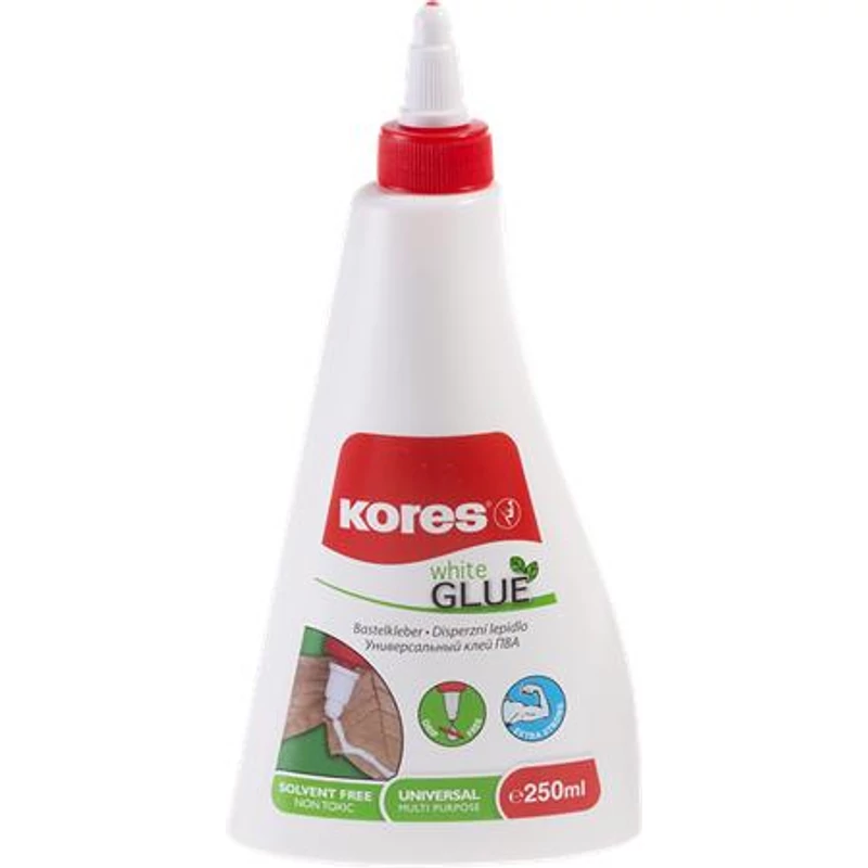 Hobbiragasztó, 250 ml, KORES „White Glue”