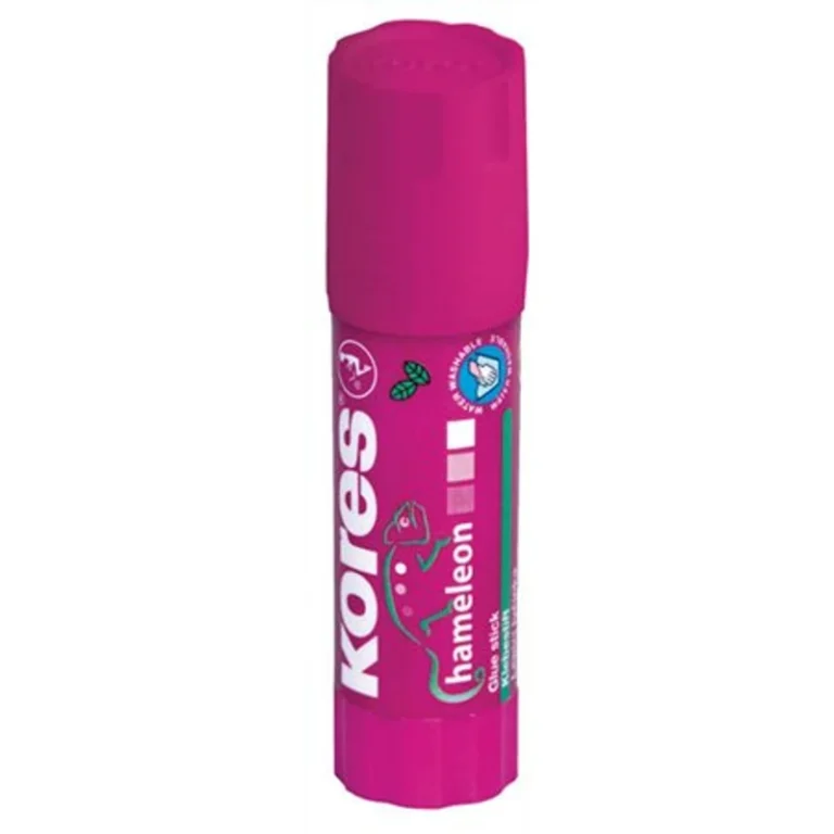 Ragasztóstift, 15 g, elszíntelenedő, KORES „Chameleon”, lila