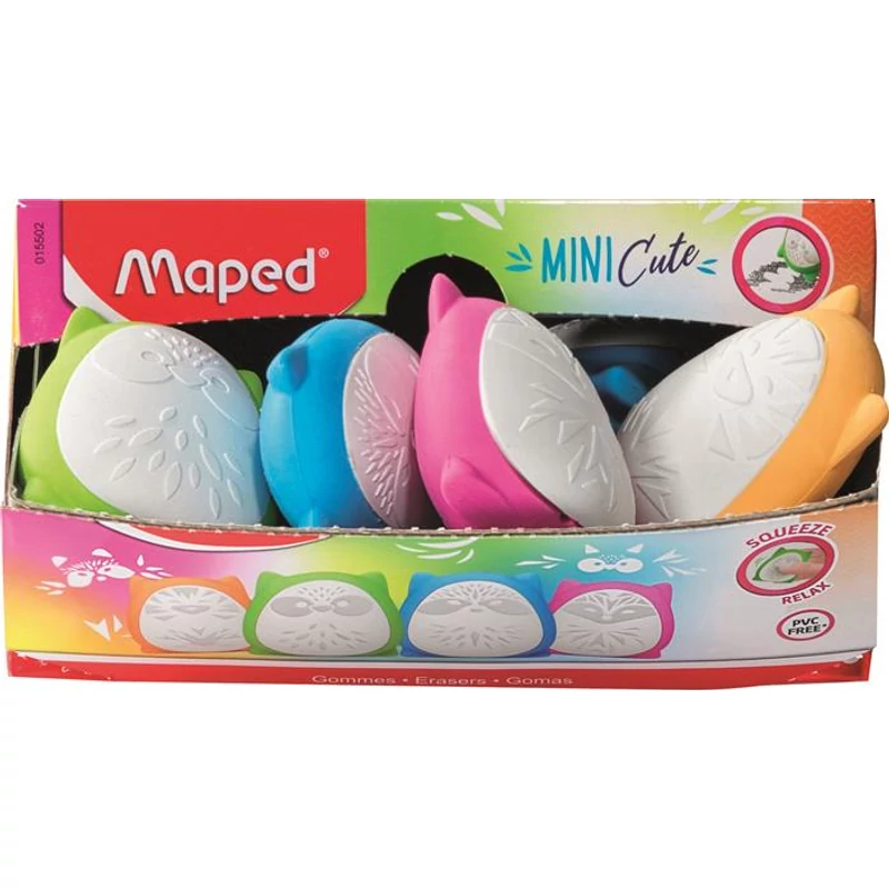 Stresszoldó radír display, MAPED "Mini Cute", vegyes színek,Stresszoldó radír display, MAPED "Mini Cute", vegyes színek,Stresszoldó radír display, MAPED "Mini Cute", vegyes színek,Stresszoldó radír display, MAPED "Mini Cute", vegyes színek,Stresszoldó radír display, MAPED "Mini Cute", vegyes színek
