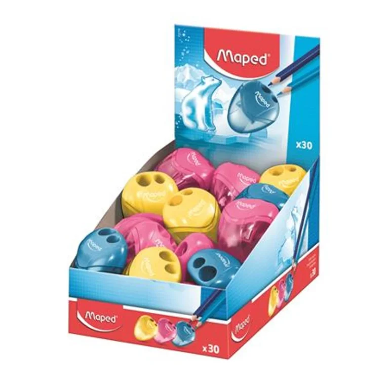Hegyező display, kétlyukú, tartályos, MAPED „I-Gloo”, vegyes színek