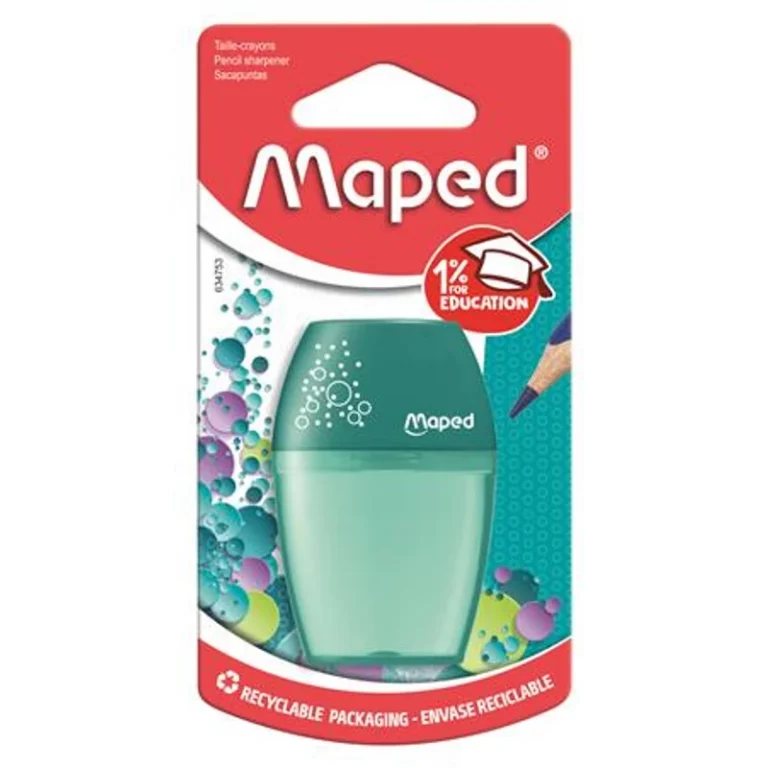 Hegyező, egylyukú, tartályos, MAPED "Shaker", vegyes színek
