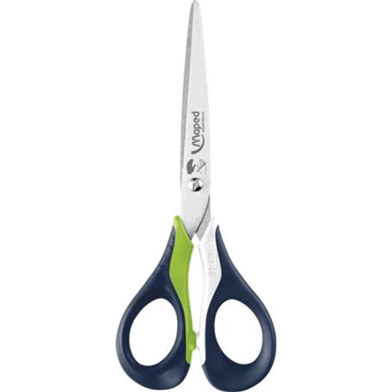 Olló, általános, 16 cm, balkezes, MAPED „Sensoft 3D”, vegyes színek