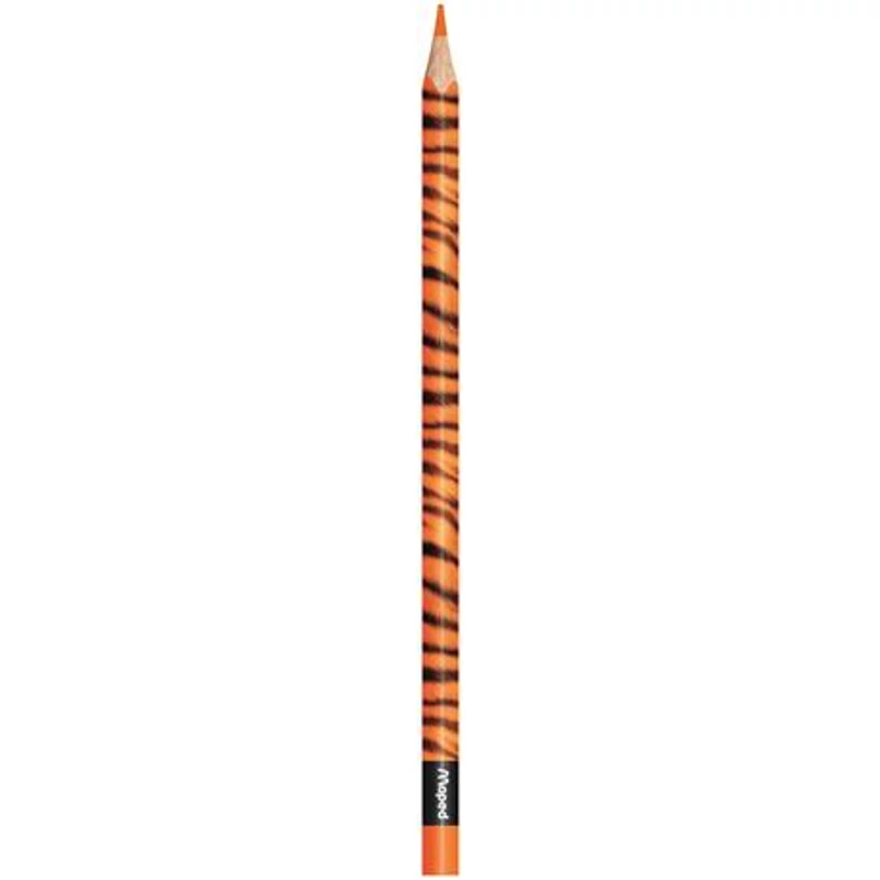 Színes ceruza készlet, háromszögletű, MAPED "Color`Peps Animal", 12 különböző szín