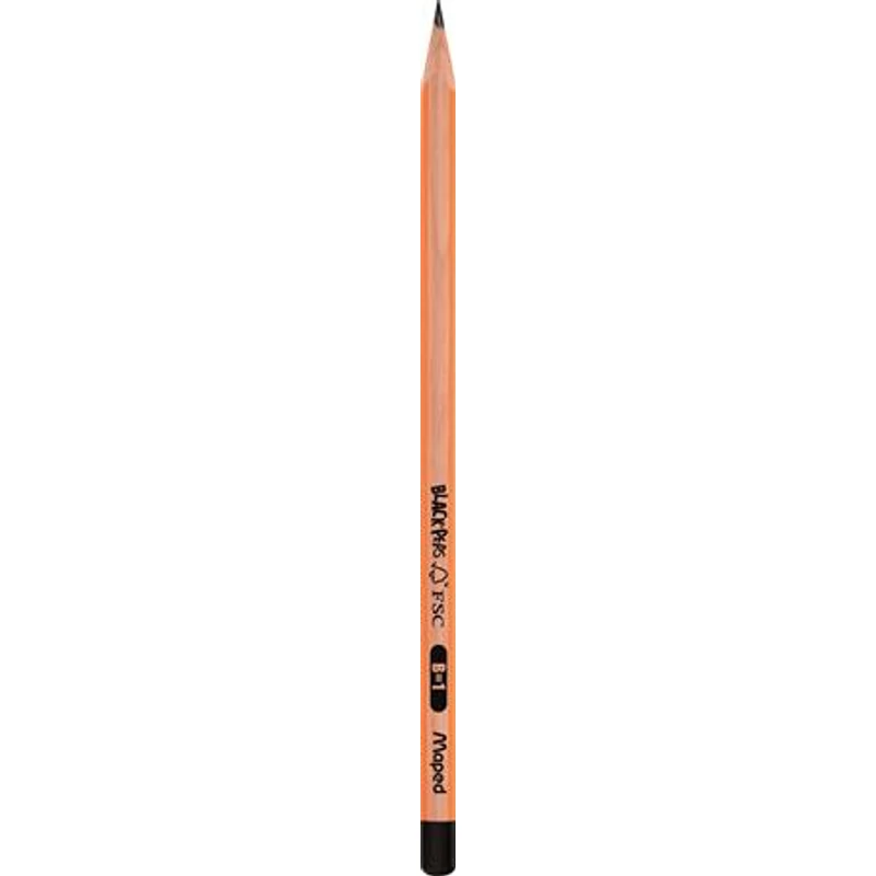 Grafitceruza, B, háromszögletű, MAPED "Black`Peps"
