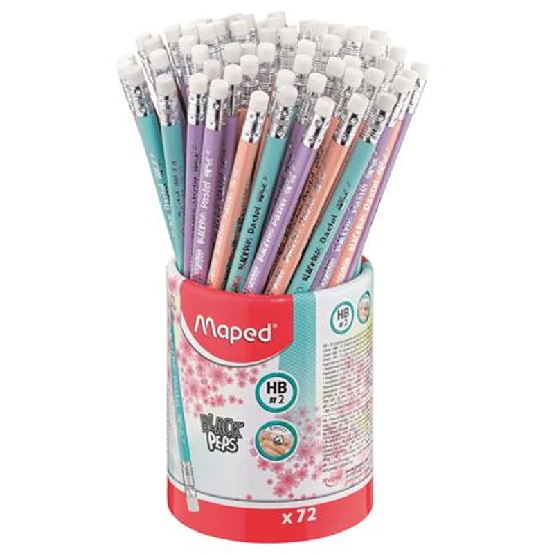 Grafitceruza radírral, ceruzatartó, HB, háromszögletű, MAPED "Black`Peps Pastel", vegyes pasztell színek,Grafitceruza radírral, ceruzatartó, HB, háromszögletű, MAPED "Black`Peps Pastel", vegyes pasztell színek,Grafitceruza radírral, ceruzatartó, HB, háromszögletű, MAPED "Black`Peps Pastel", vegyes pasztell színek,Grafitceruza radírral, ceruzatartó, HB, háromszögletű, MAPED "Black`Peps Pastel", vegyes pasztell színek