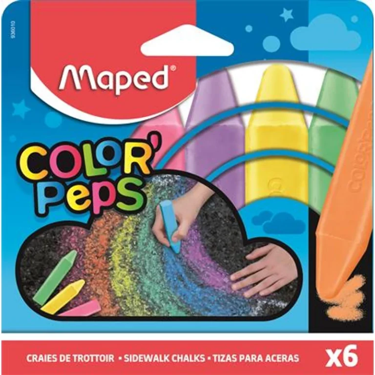 Aszfaltkréta, MAPED „Color`Peps”, 6 különböző szín