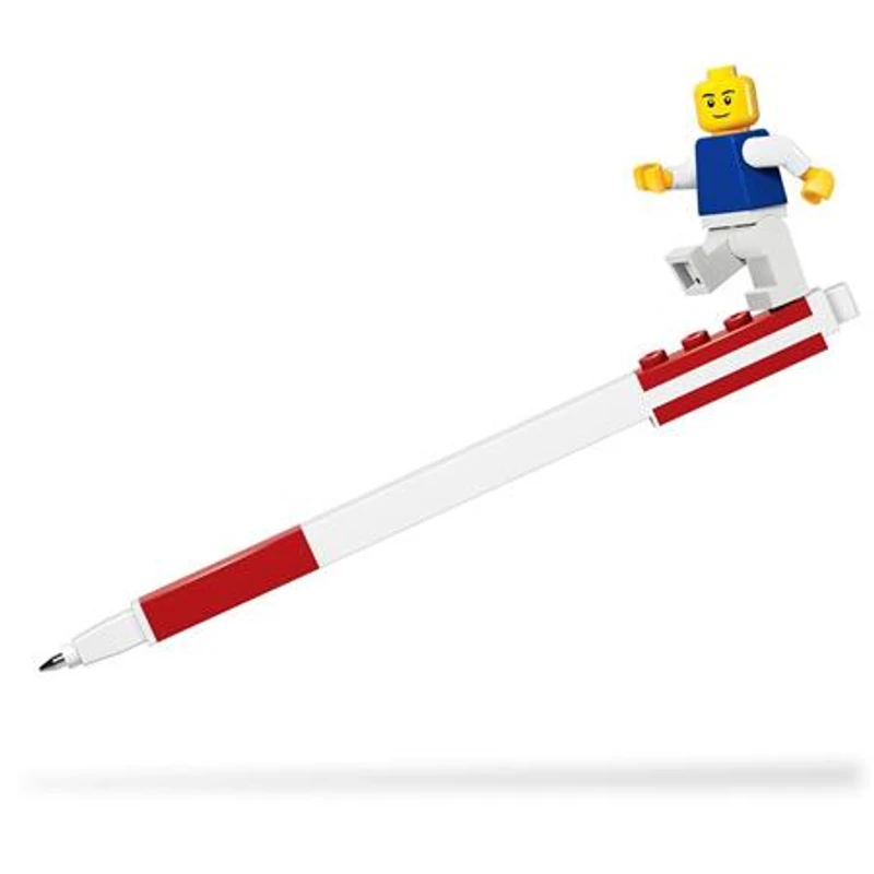 Zseléstoll, 0,7 mm, kupakos, mini figurával, LEGO, piros