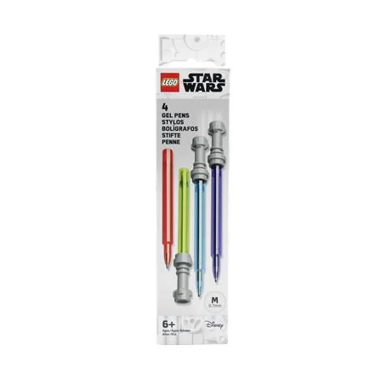 Zseléstoll készlet, 0,7 mm, fénykard, LEGO "Star Wars", 4 különböző szín