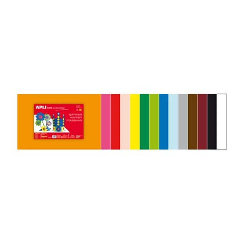 Moosgumi, 400x600 mm, APLI Kids "Eva Sheets", fekete