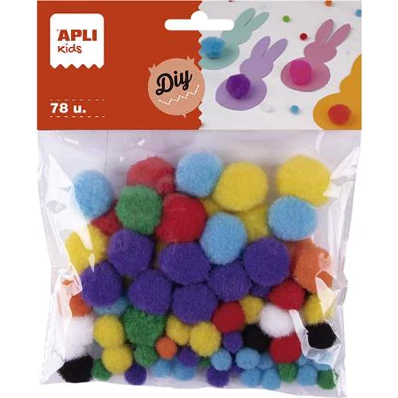 Pom-pom, APLI „Creative”, vegyes színek