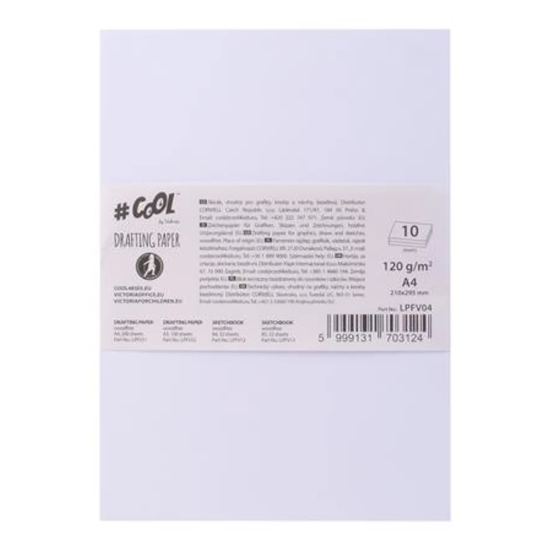 Rajzlap, famentes, A4, 120 g / m2, COOL BY VICTORIA
