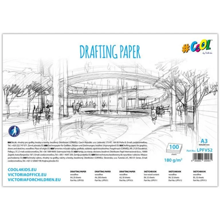 Műszaki rajzlap, A3, COOL BY VICTORIA