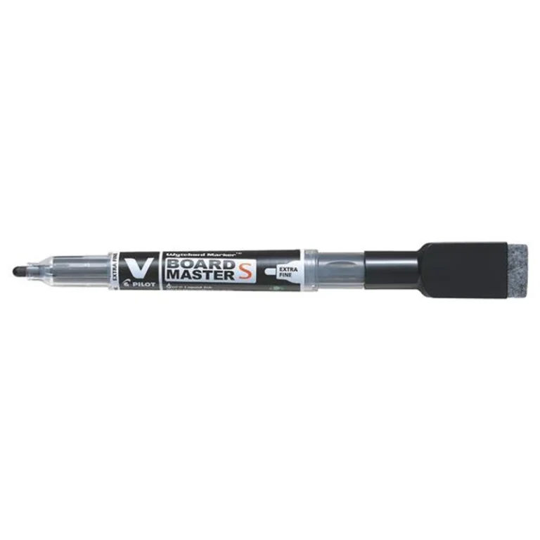 Táblamarker, törlőkupakkal, 1,3 mm, EF, kúpos, PILOT "V-Board Master S", fekete