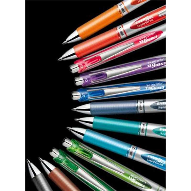Zseléstoll, 035 mm, nyomógombos, PENTEL "EnerGel BL77", türkíz