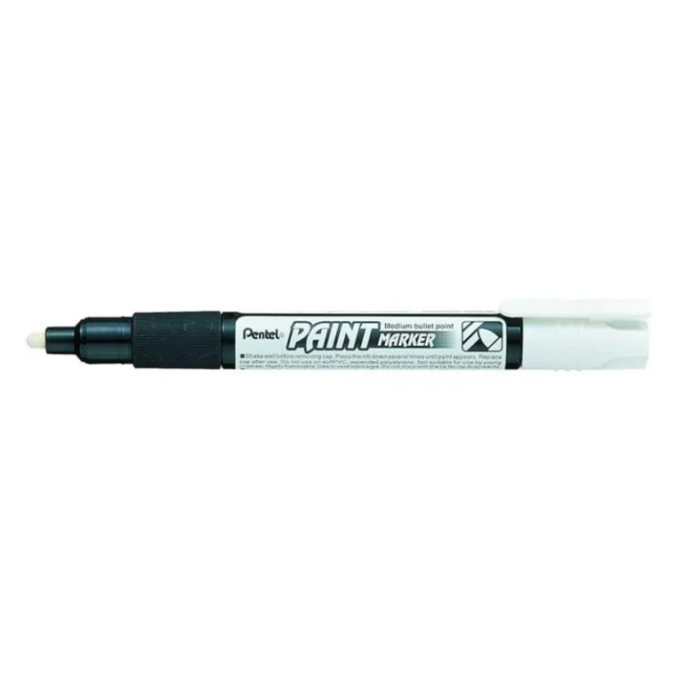 Lakkmarker, 2 mm, kúpos, PENTEL "MMP20", fehér