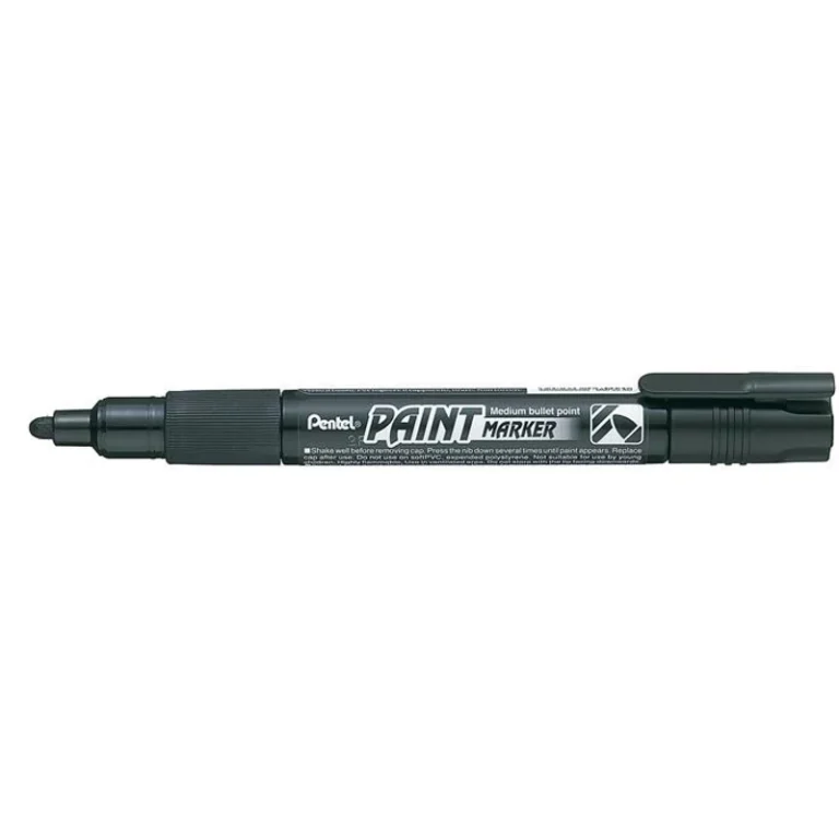 Lakkmarker, 2 mm, kúpos, PENTEL "MMP20", fekete