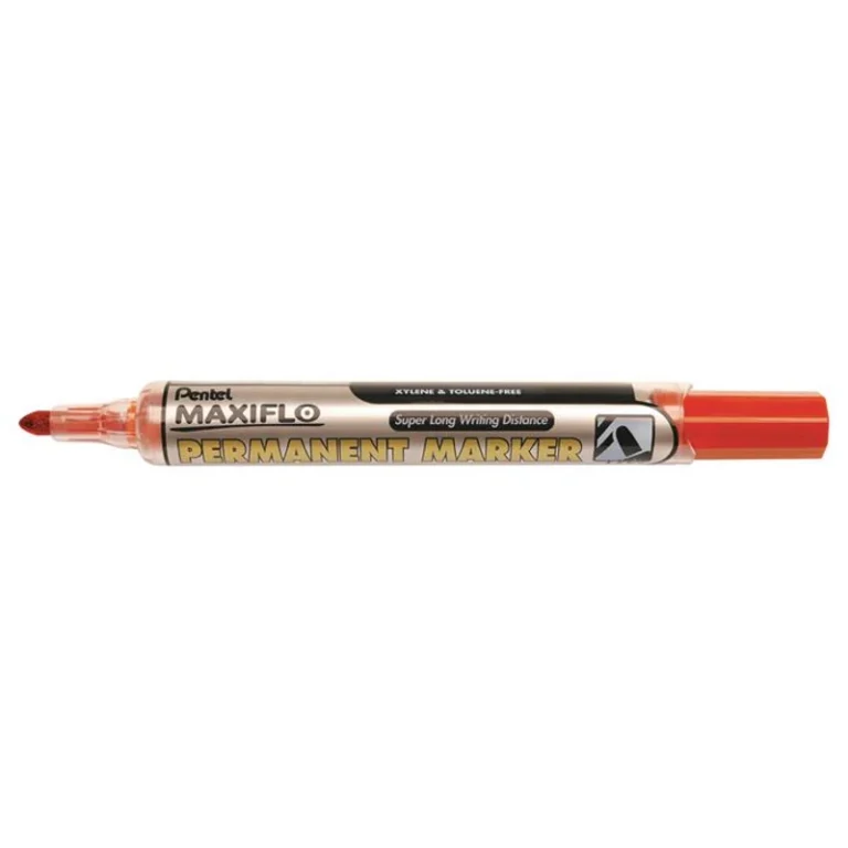 Alkoholos marker, 1,5 mm, kúpos, PENTEL "Maxiflo NFL50", piros