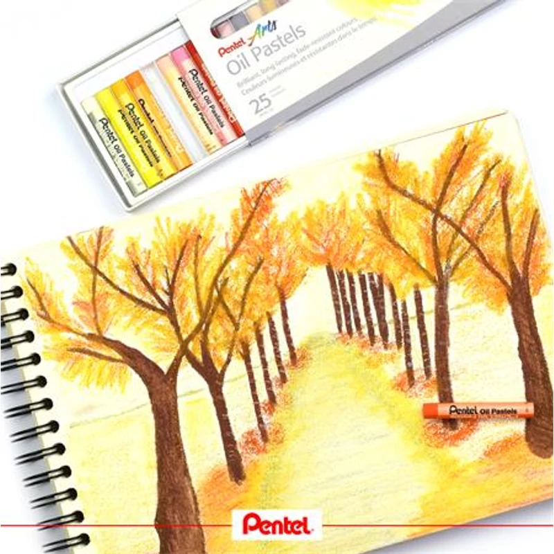 Olajpasztell kréta, PENTEL, "Arts", 25 különböző szín,Olajpasztell kréta, PENTEL, "Arts", 25 különböző szín,Olajpasztell kréta, PENTEL, "Arts", 25 különböző szín,Olajpasztell kréta, PENTEL, "Arts", 25 különböző szín